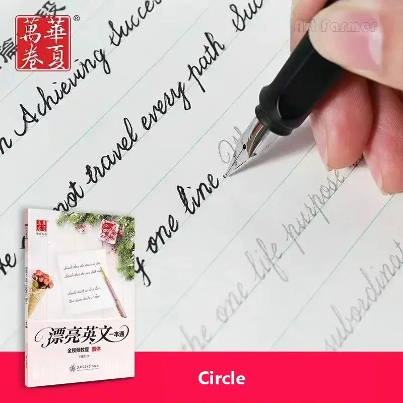 English Copybook for Calligraphy Books for Adult Word Handwriting Italian Italic Round Printitalian English Practice Book