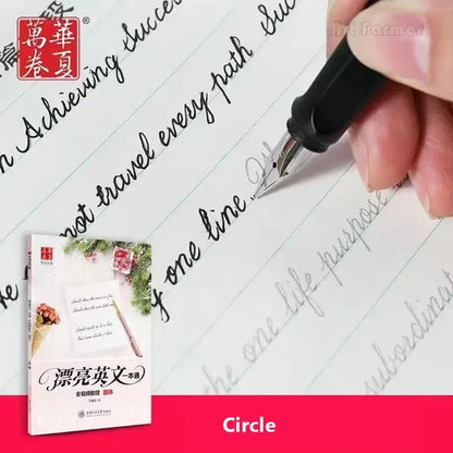 English Copybook for Calligraphy Books for Adult Word Handwriting Italian Italic Round Printitalian English Practice Book
