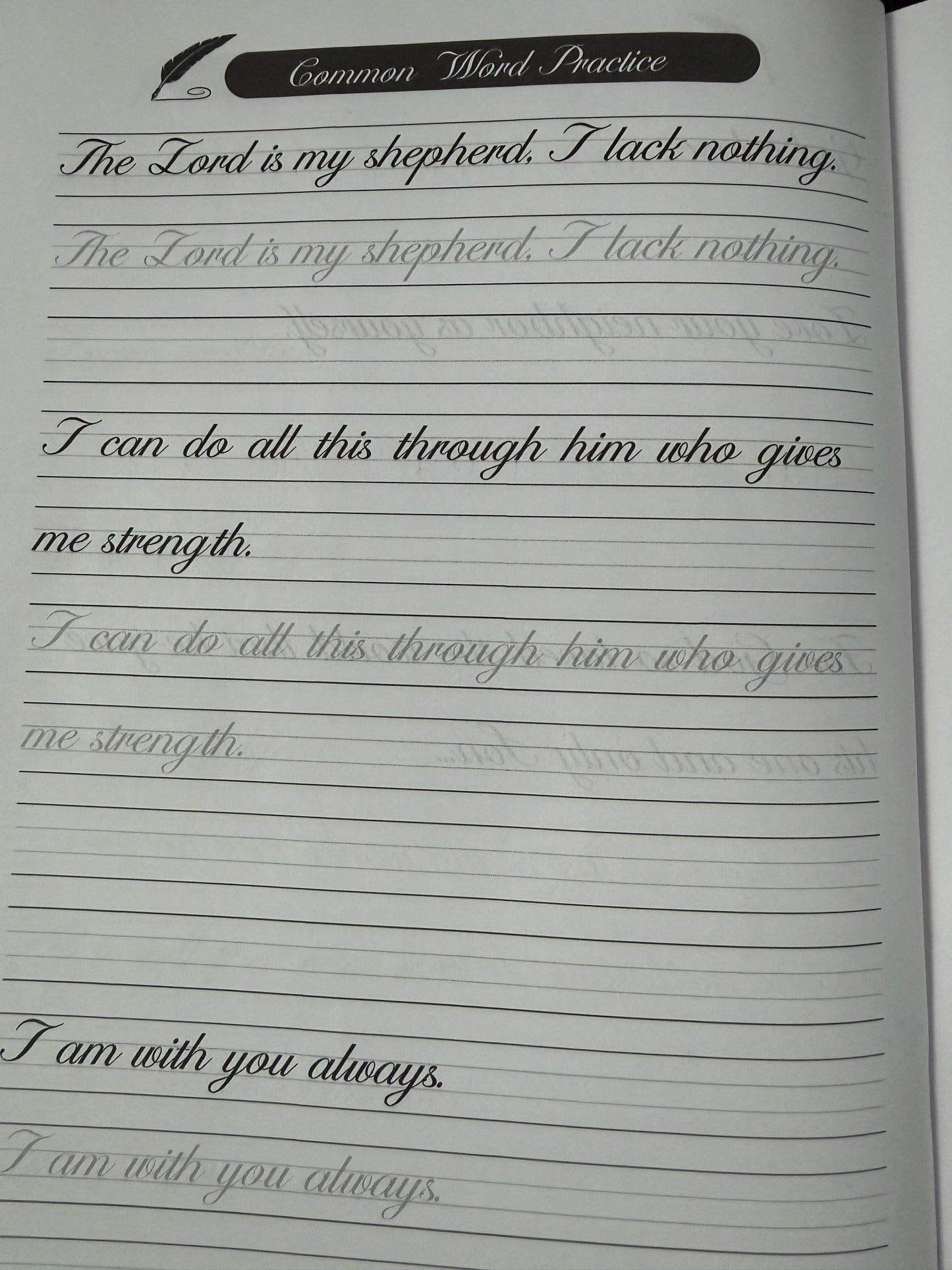 Write the Word: Bible Cursive Workbook